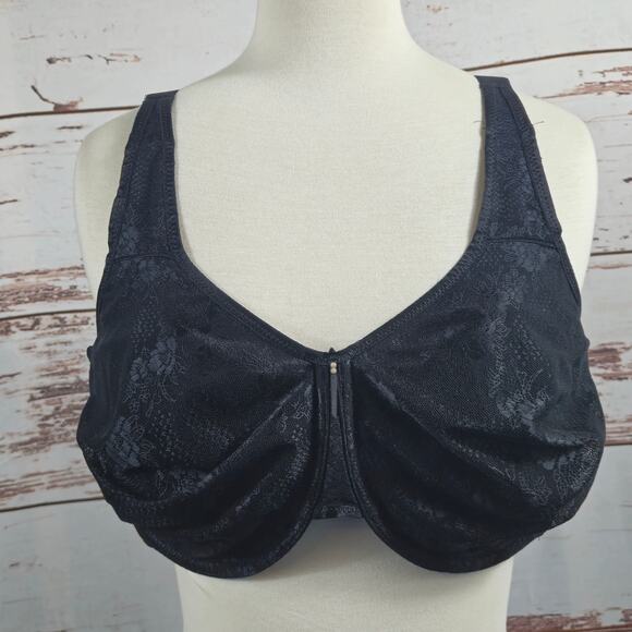 Wacoal Clear and Classic Full Coverage Underwire Bra Black Size 44DD - Picture 1 of 5